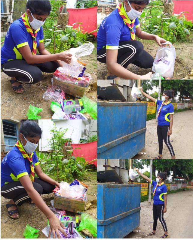 clean in own house's area to remove plastic