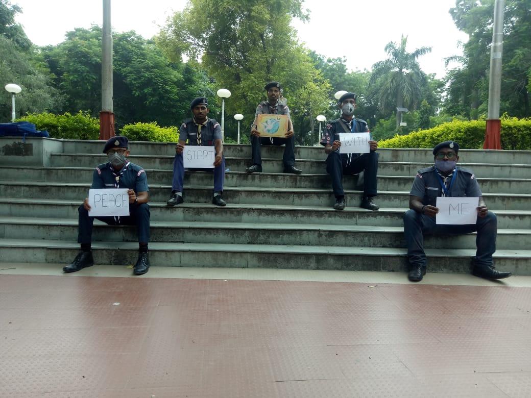 Members of Stephenson Scouts Group & Agnes Guides Group, ERBS&G, Purba Barddhaman 