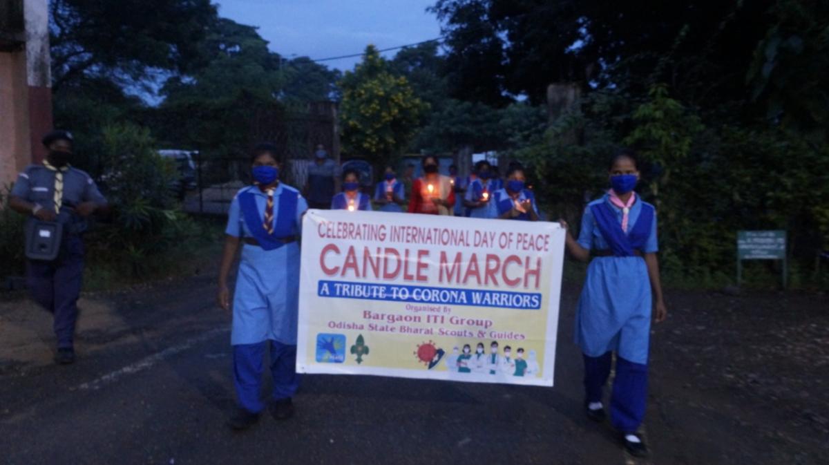 Candle peace march