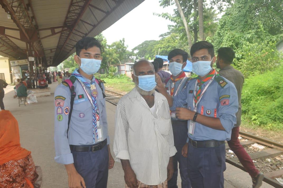 করনাকালীন সময়ে শতভাগ মাস্ক নিশ্চিতকরণ