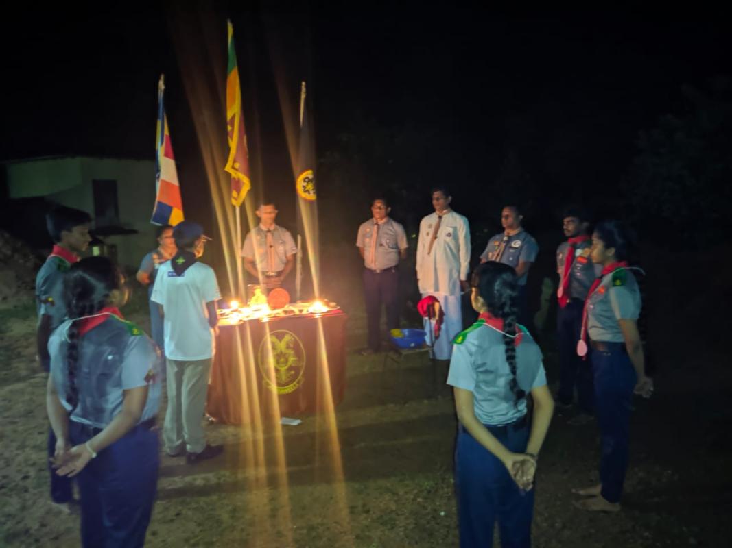 Rover Scouts Investiure Ceramony ( vigil)Mayadunna Rover Scout crew Avissawella, SriLanka.