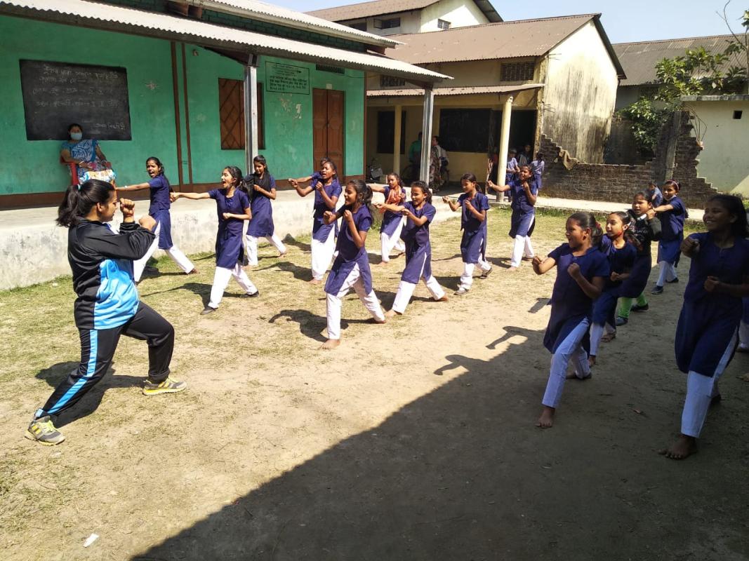 Self defense lesson in schools