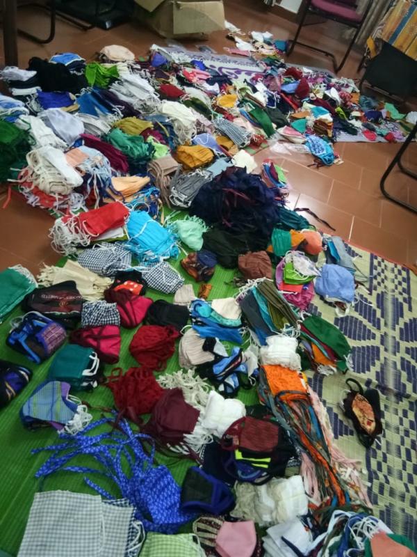 provided Mask and sanitizer for tribal community and those who are in the our locality.