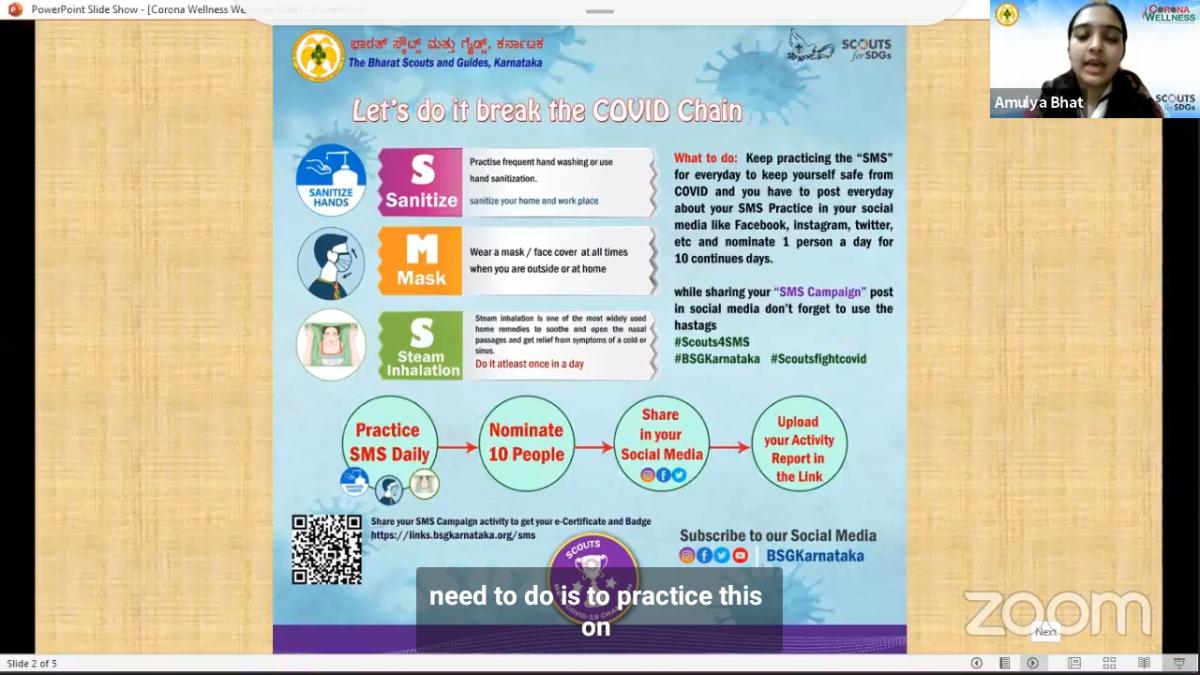 SMS Challenge BSG udupi 