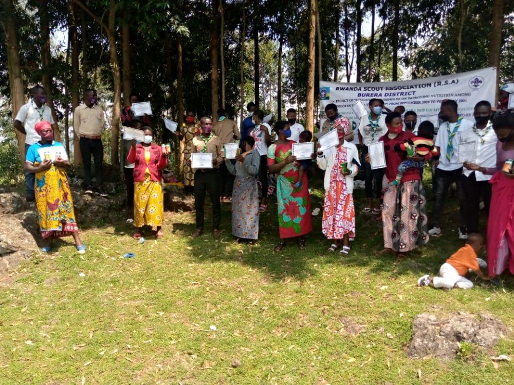 Educating  Households on Improving nutrition among children below 6 years Old by Growing and eating nutritious Food/Graduation of beneficiaries    