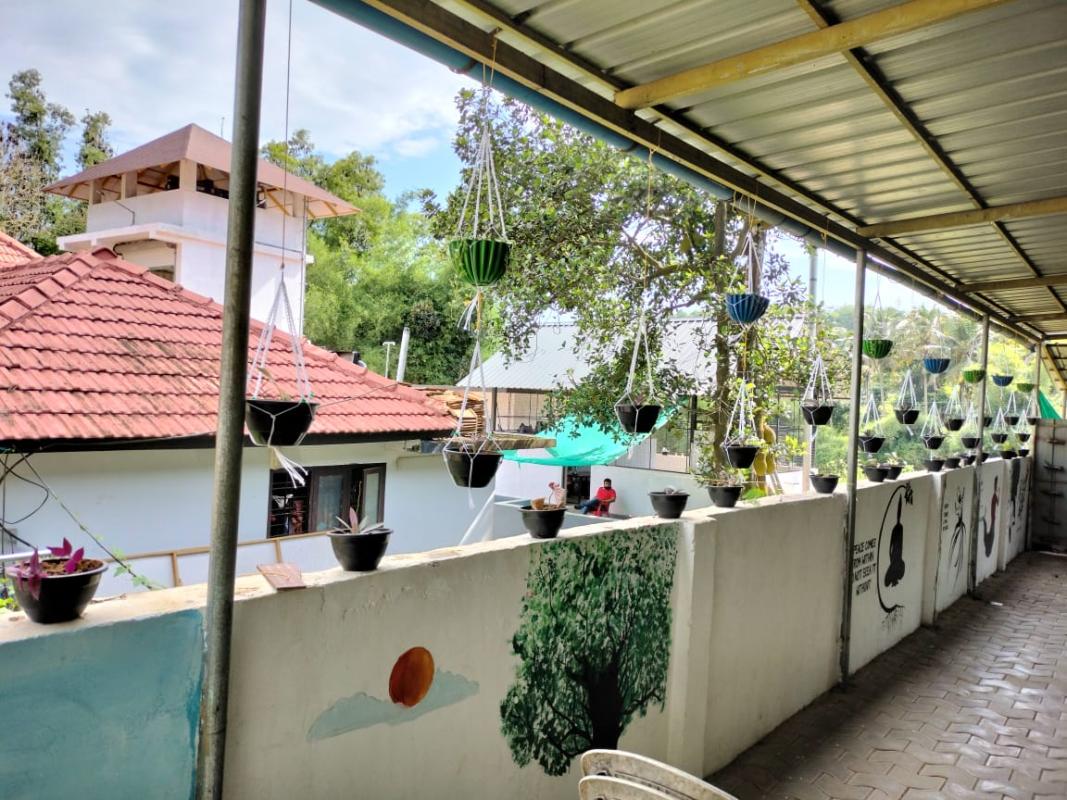 PLASTIC COLLECTION AND MAKING OF HANGING GARDEN