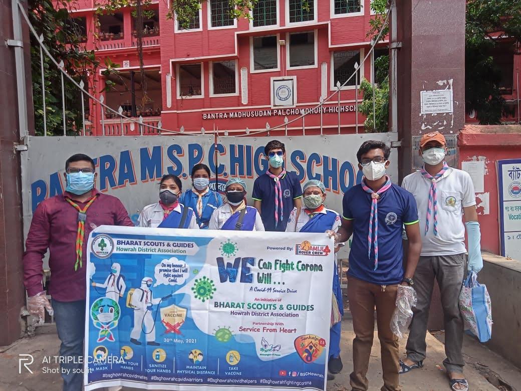 Corona awareness , mask & leaflet distribution, Sanitization 