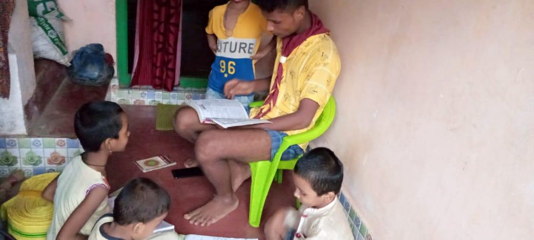 Imparting free education to the subpar students, rovers, rangers, S. b. sc. H. S. school konisi Ganjam 