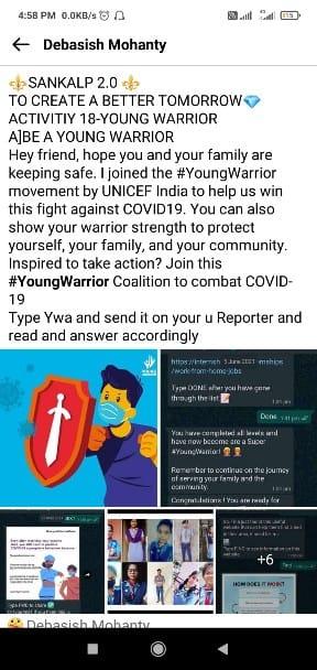 SANKALP 2.0 ACTIVITIY 18 YOUNG WARRIOR