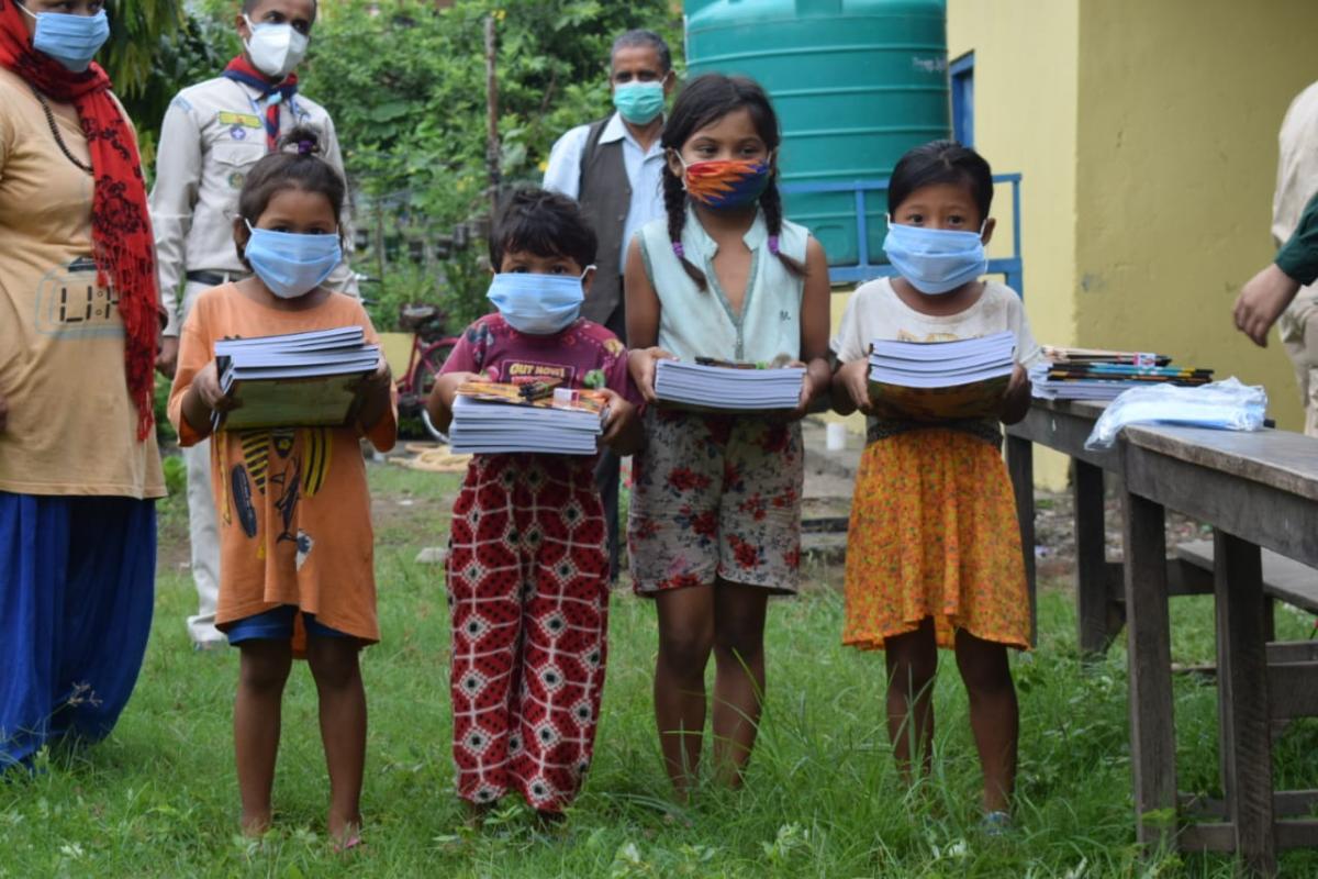 Chitwan Smart Scout Crew Stationary Materials Donation