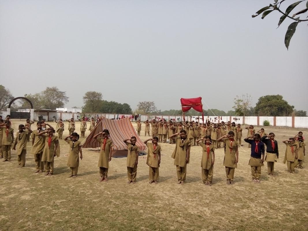 तीन दिवसीय स्काउट गाईड शिविर कूड़वार सुलतानपुर उत्तर प्रदेश 