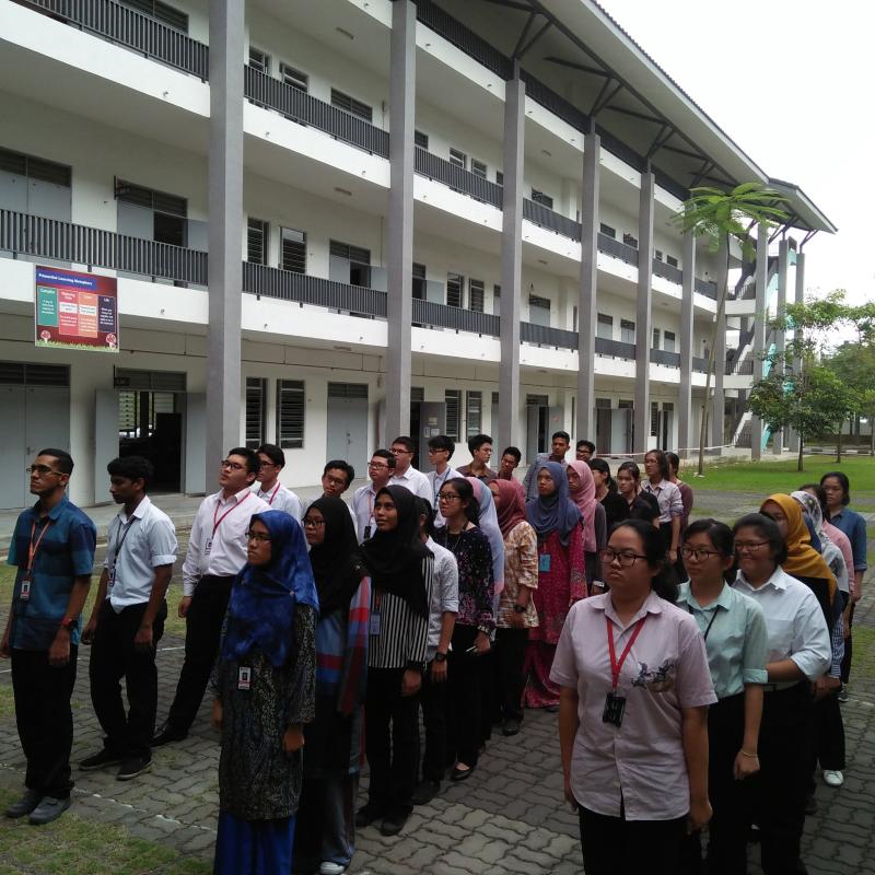 First scout activity at Form 6 college Desa Mahkota in 2018! 