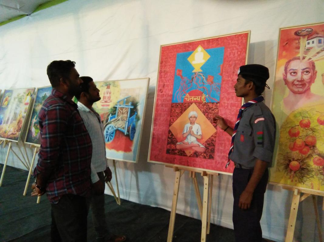 mahamastakaabhiseka national serving camp at shravanabelagola hassan..