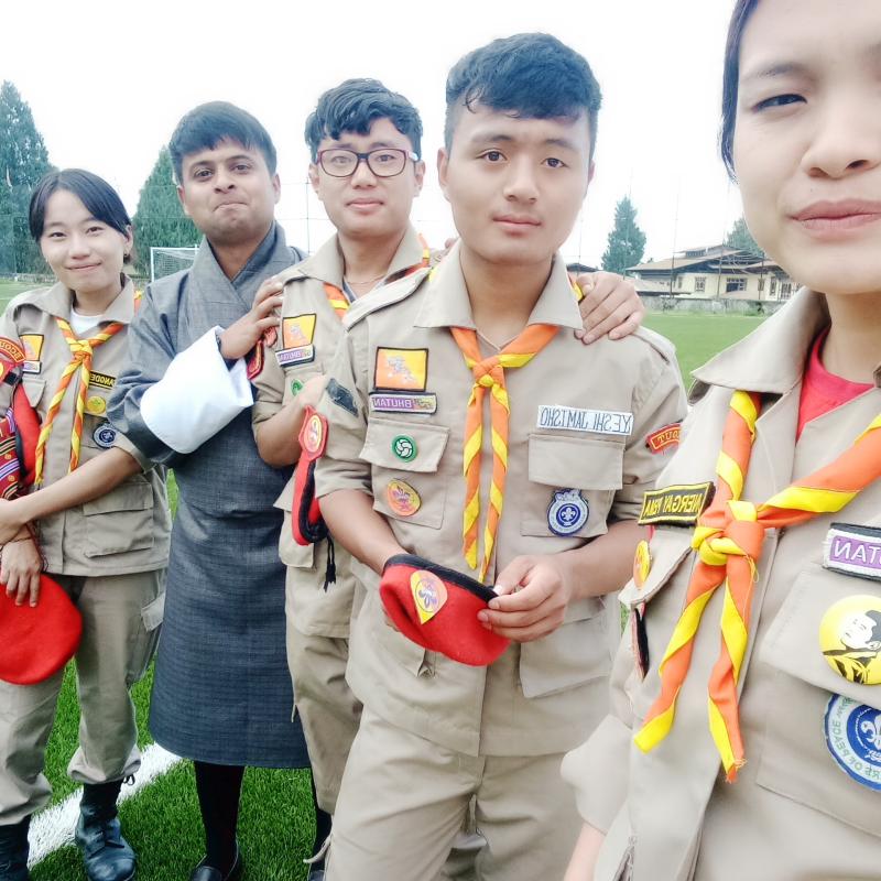 volunteer in the celebration of gaya ceremony held at kanglung trashigang