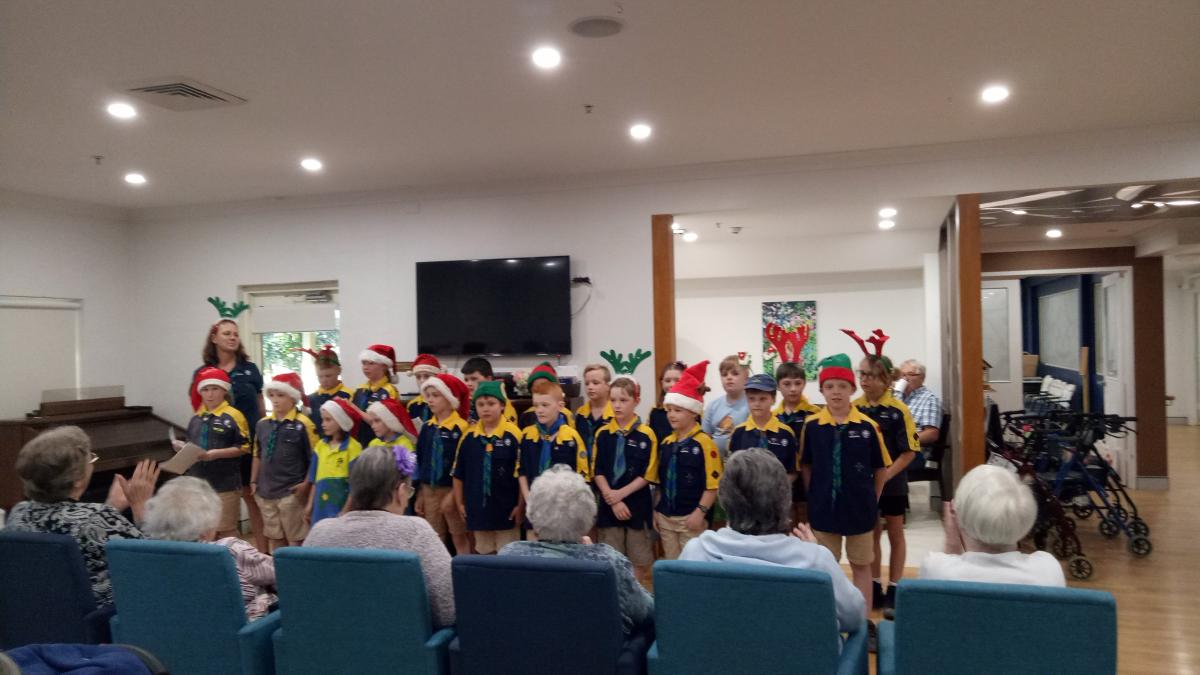1st Oakville Cubs visit to Fitzgerald Nursing Home