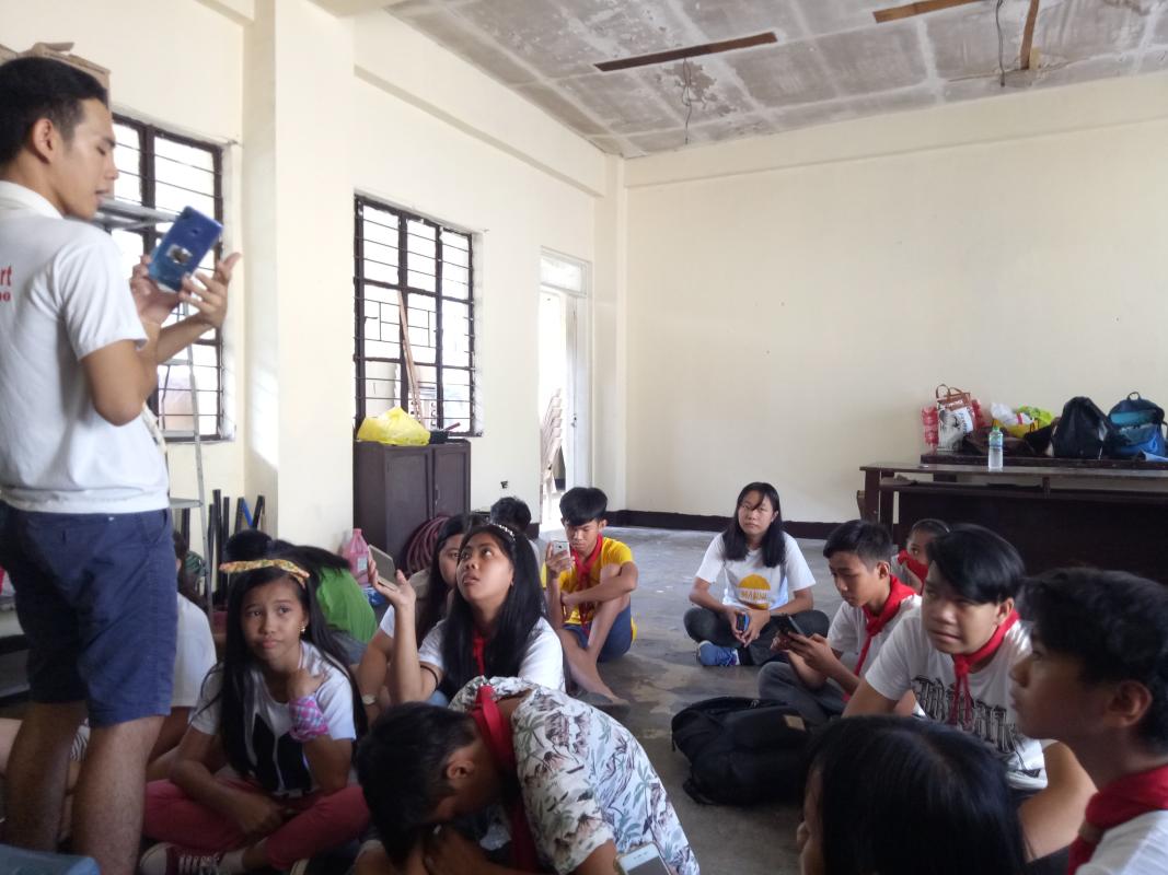 Day 9 Meeting SWA Entry of Caloocan High School Senior Scouts