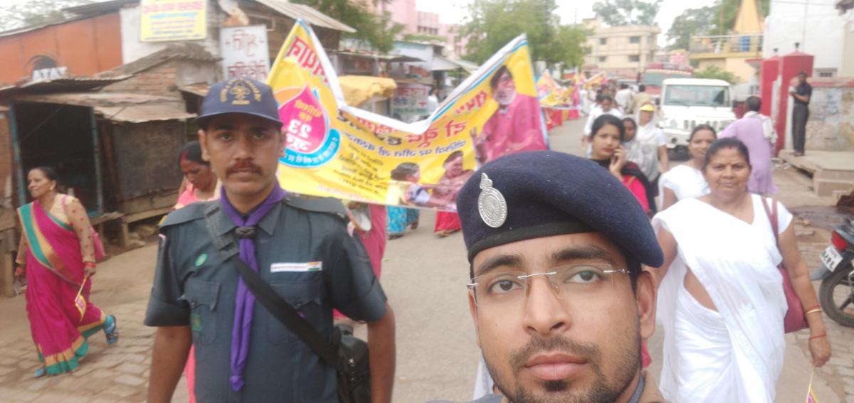 पल्स पोलियो हेतु प्रभात फेरी का आयोजन