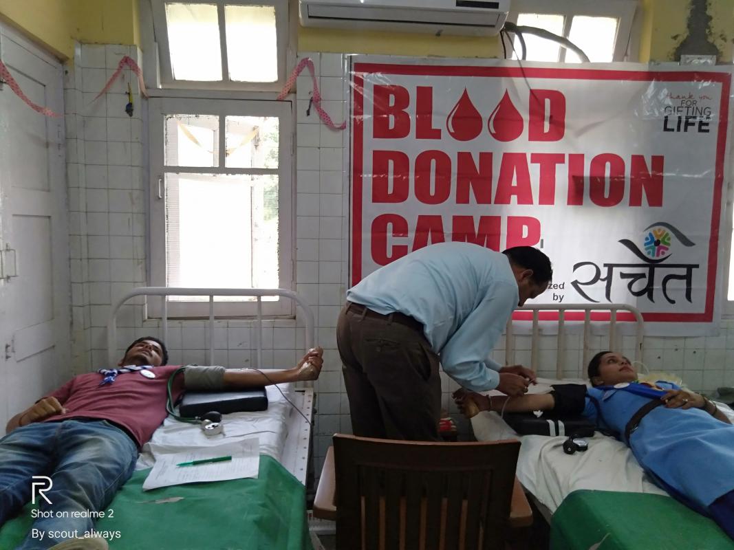 Service at Blood Donation Camp
