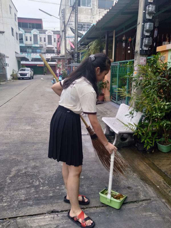 กวาดขยะ-ใบไม้