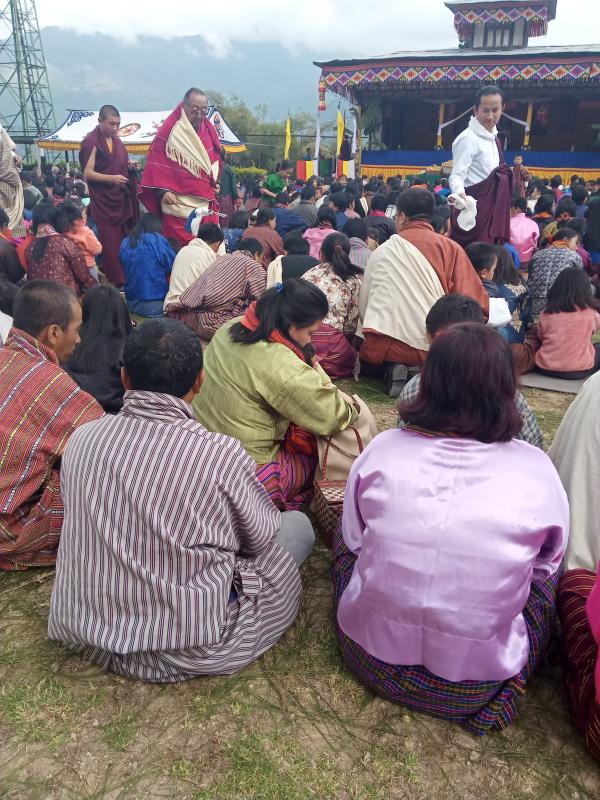 Done preparation during the visit of Yonphula Rinpochoe.