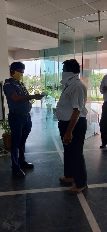 SCREENING AND AWARENESS OF COVID-19 AT NORTH WESTERN RAILWAY HEADQUARTERS, JAIPUR