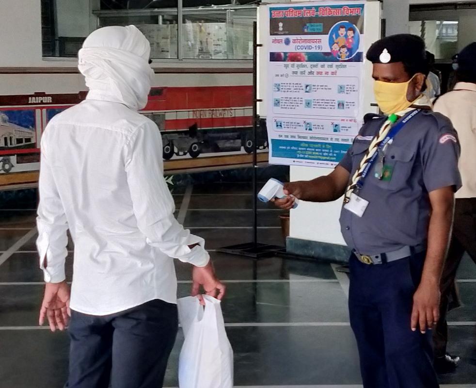 SCREENING AND AWARENESS FOR COVID-19 WAS SPREAD IN NORTH WESTERN RAILWAY HEADQUARTER.