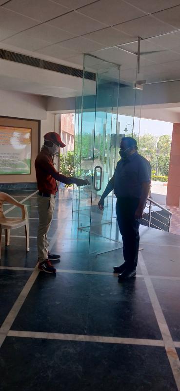 SCREENING AND FOOD DISTRIBUTION.