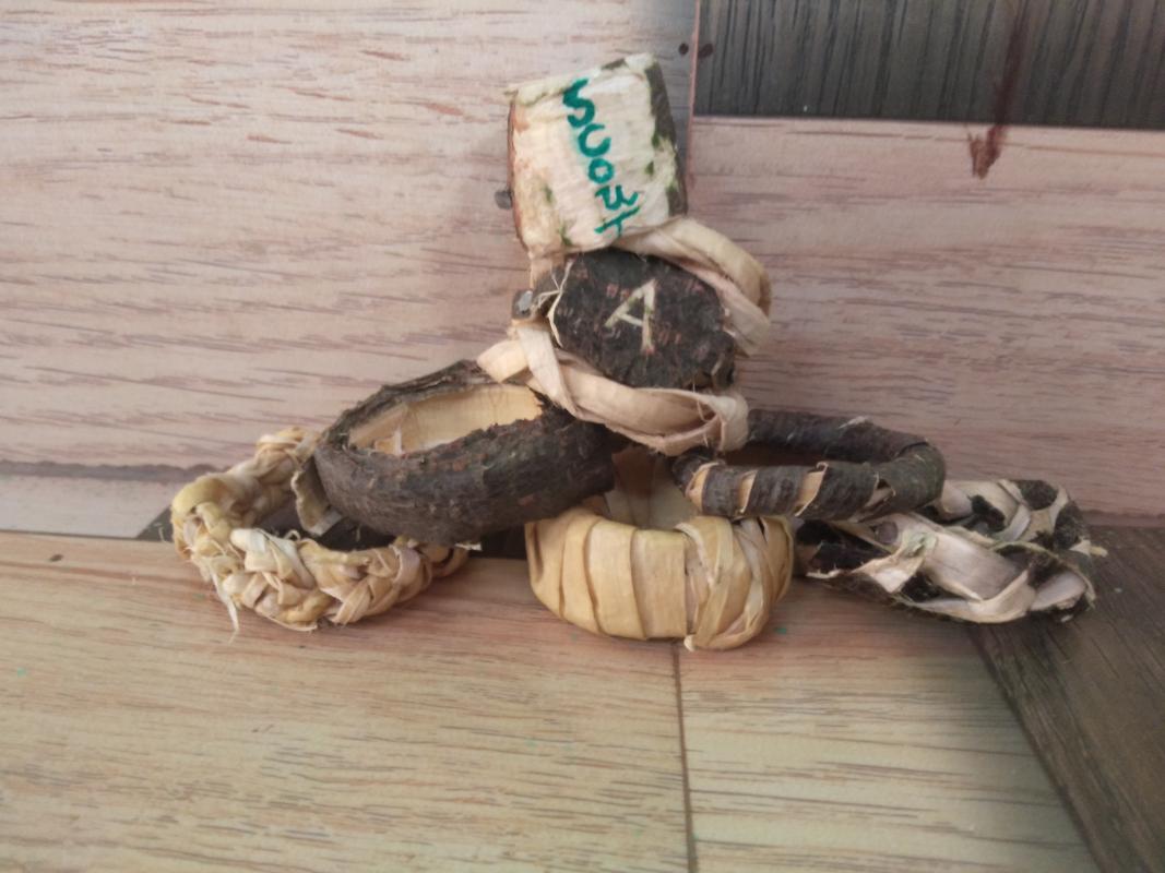 handmade  wooden woggle 