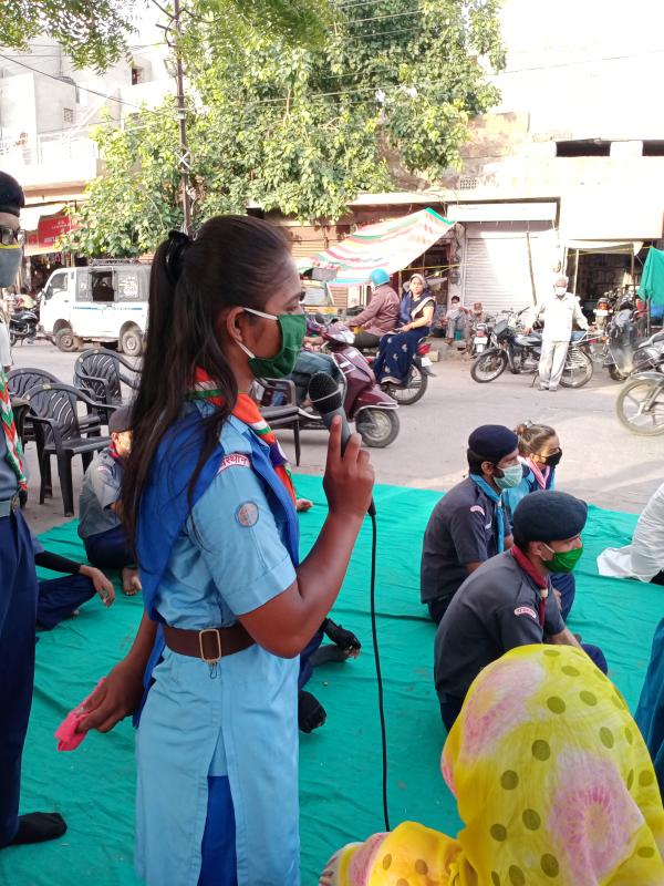   प्रशासन सहयोगार्थ नुक्कड़ नाटक द्वारा कोरोना वायरस के प्रति जनजागरूकता प्रसार #BSG DHQ JODHPUR, RAJASTHAN