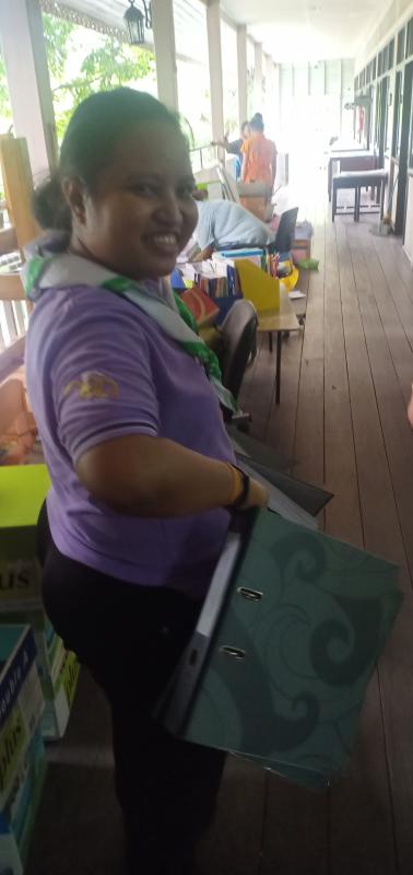 จิตอาสาช่วยจัดแฟ้ม