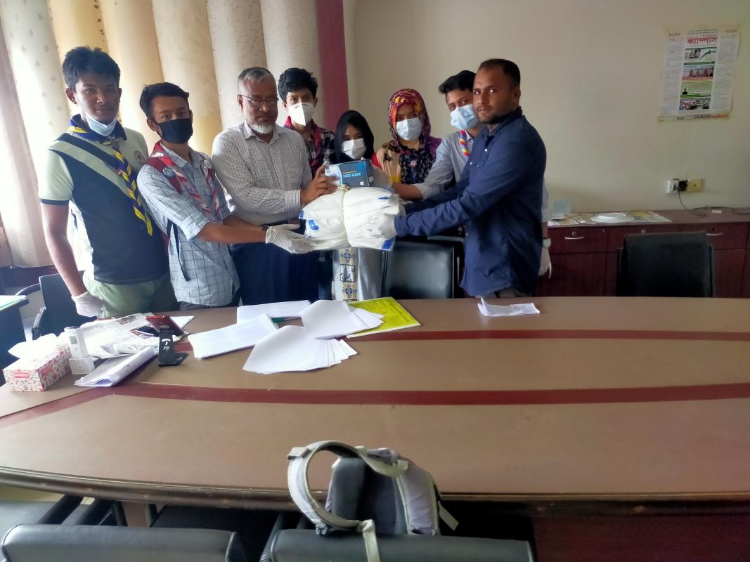 পিপিই ও মাস্ক বিতরন কার্যক্রম ২০২০