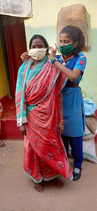 On this pandemic situation of COVID-19 , I was prepare some mask and distribute that , nealy living some poor people.