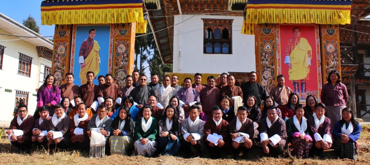 Whole School Scouting Approach crash course to staff of Samtengang HSS