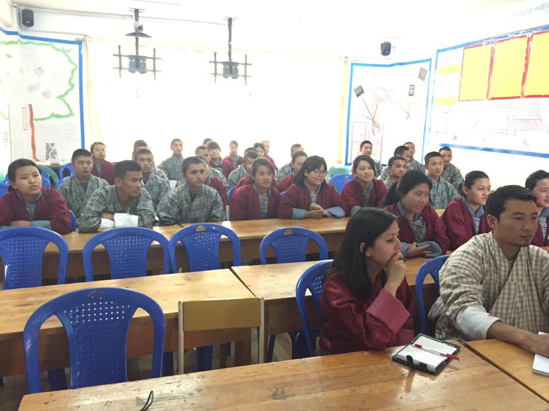 The journey of peace -2017 for Bhutan begins at Pelkhil School,Thimphu.
