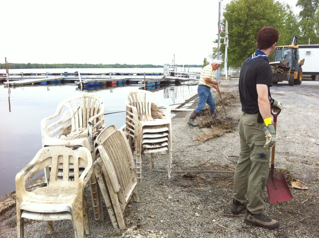 Inondations à Ste-Anne-de-Sabrevois (Québec)