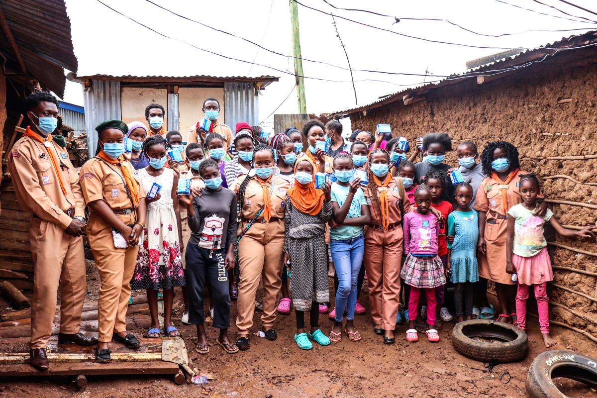SCOUTS IN KENYA CHAMPIONING FOR MENSTRUAL HEALTH EDUCATION FOR THE VULNERABLE GROUPS 