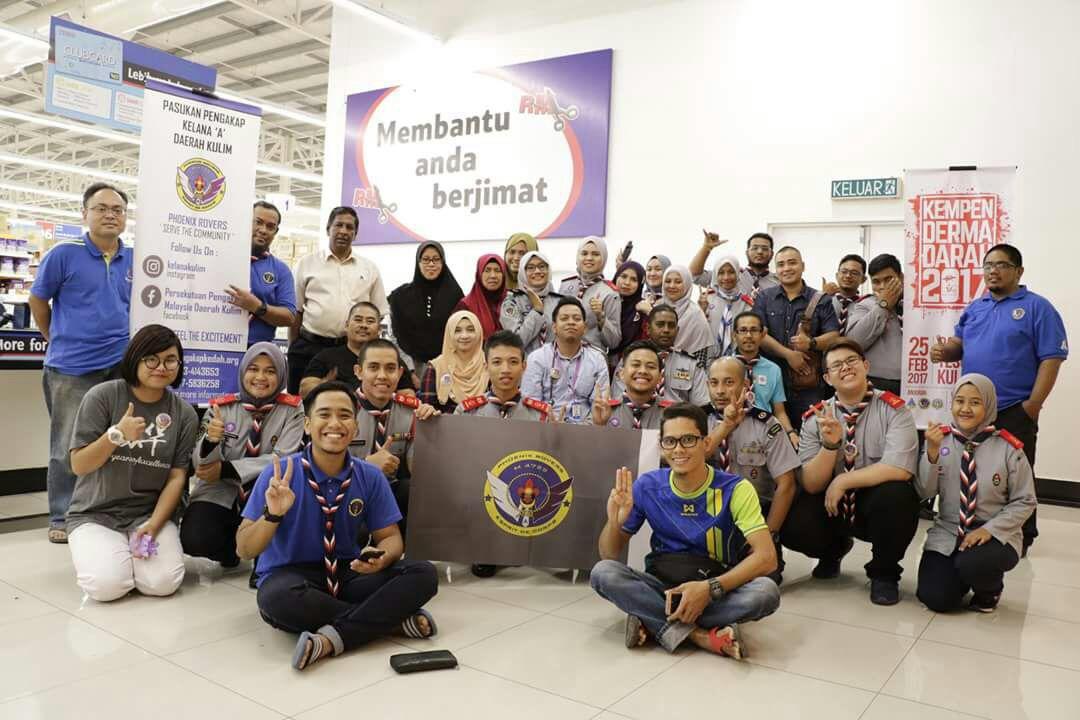 KEMPEN DERMA DARAH SEMPENA HARI PENGASAS PERGERAKAN PENGAKAP DUNIA 2017