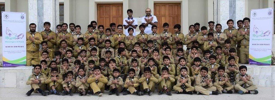 Launching of Messenger of Peace (MoP) activities by Ismaili District Boy Scouts Association, Karachi
