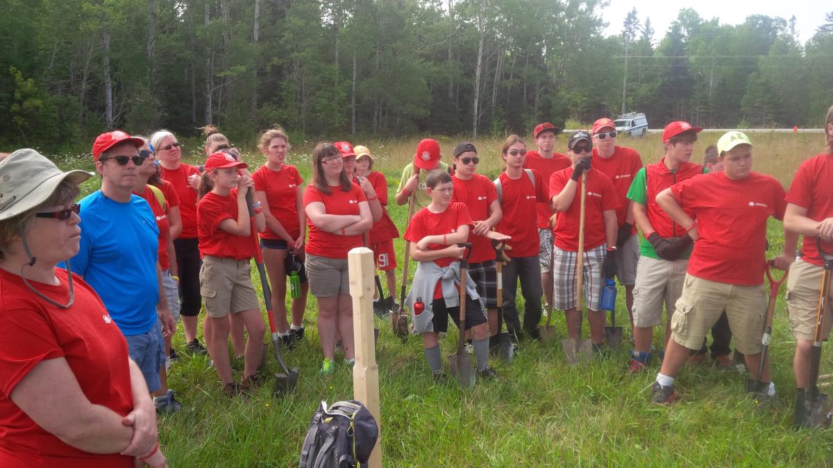80th London Scouts & Venturers(with Pathfinders & Rangers) - Bruce Trail Tree planting and cleaning