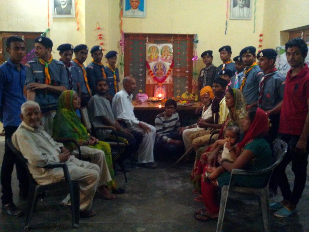 Diwali Celebration at Home for Aged & Scout Monument