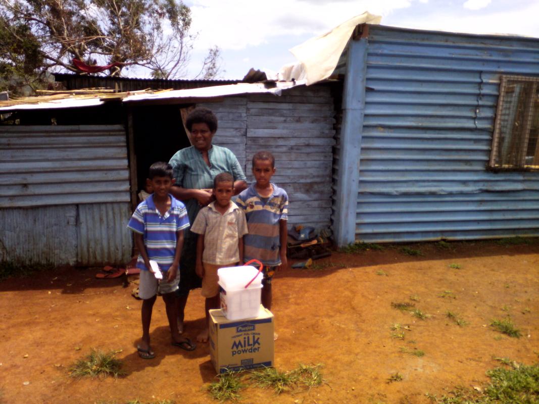Distribution of Food Rations to the victims of TC Winston in Lautoka, Fiji