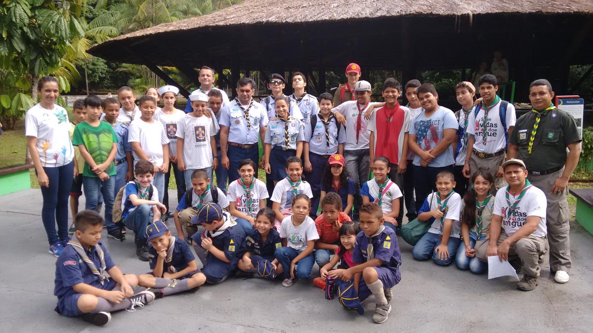Escoteiros do Amazonas participando de atividades do 24º MUTECO