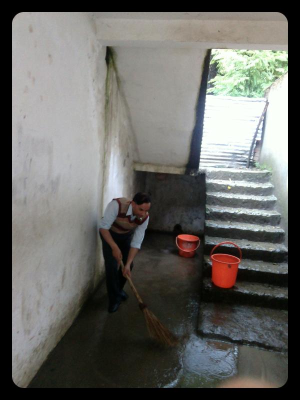 Services within the School after heavy rain and flash floods