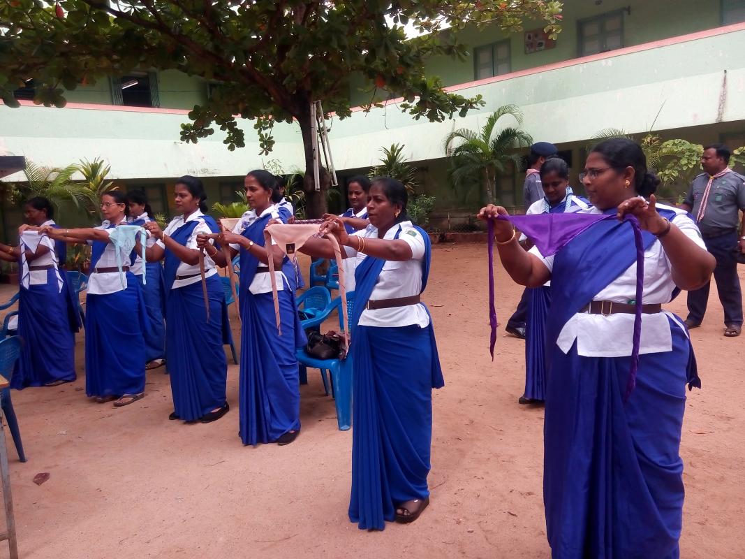 Celebrated world scarff day at cuddalore district Tamil nadu