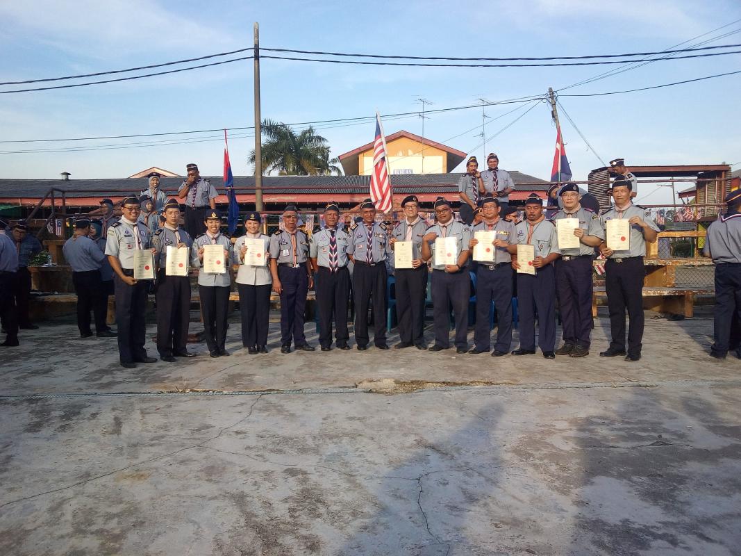 Majlis penganugerahan manik kayu pengakap peringkat negeri Johor, malaysia