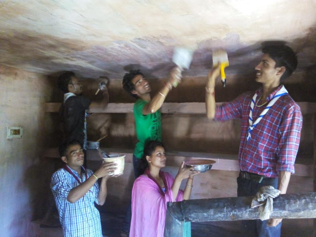 Project- SAMARTH- Part- VII ( Painting the "Mothers Home" - celebration of International Peace Month-Sept 2015)