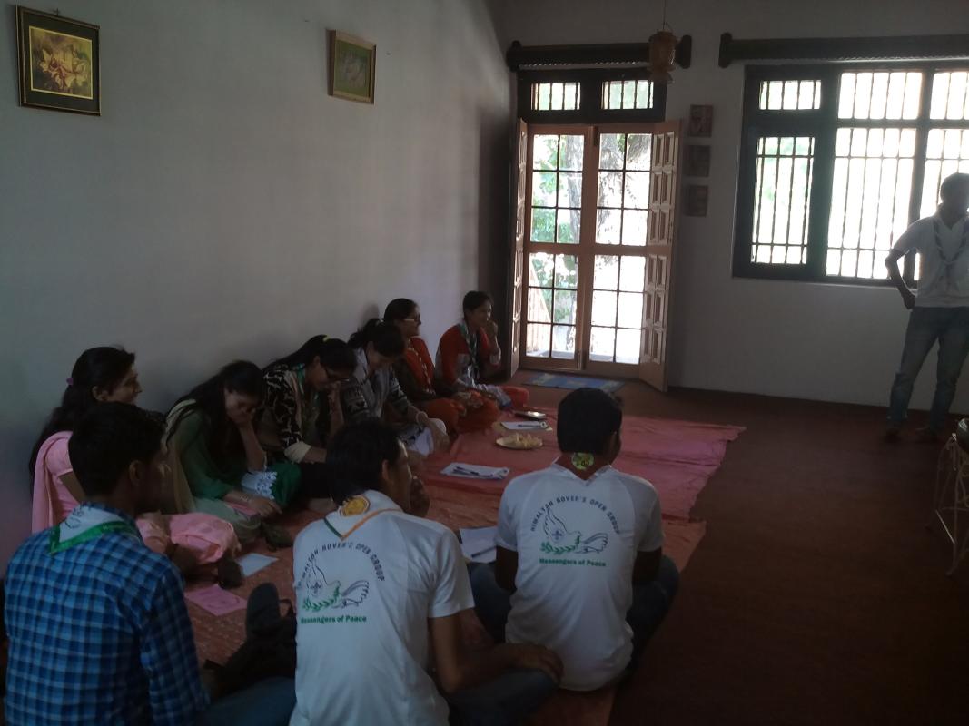  scouts go for service at fire effected village..