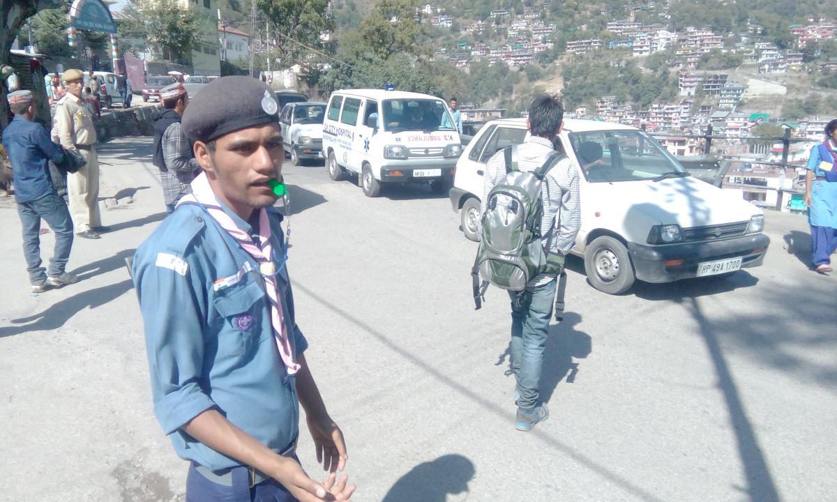 Traffic Duty In International Kullu Dussehra festival 2015