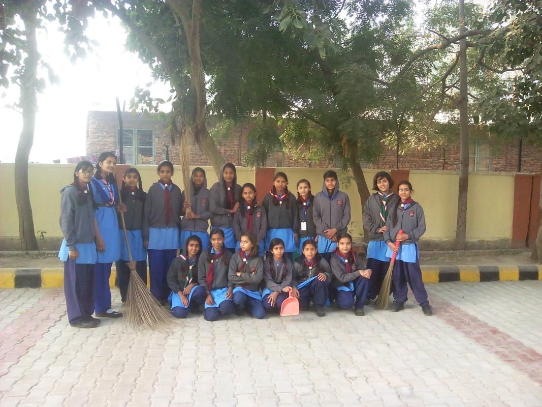 cleaning project in school campus