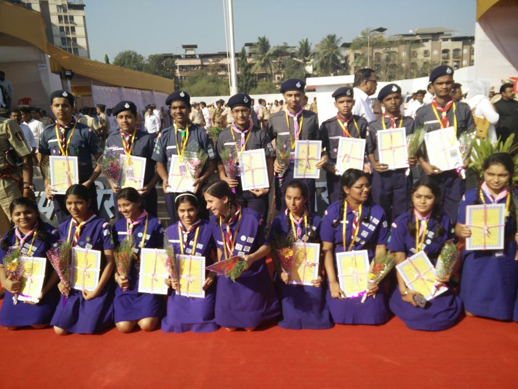 Rashtrapati madel give to scout guide